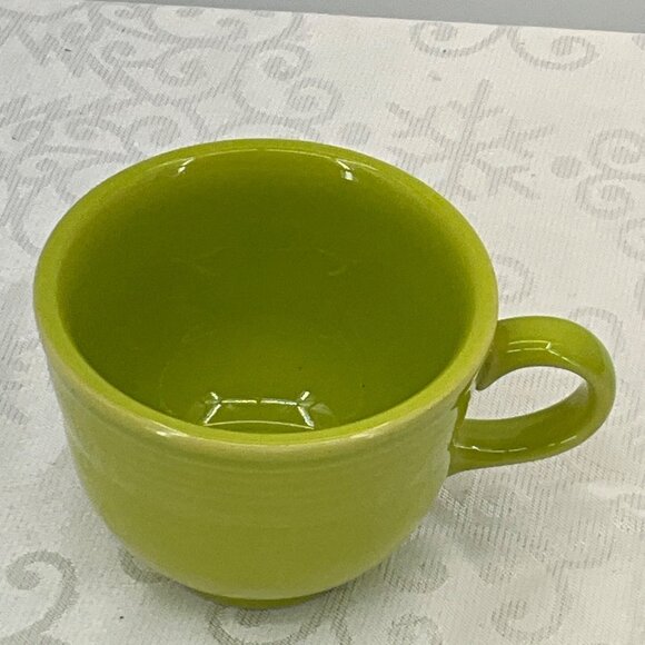Fiesta Chartreuse Green Ceramic Coffee Mug Made In USA - Picture 2 of 4